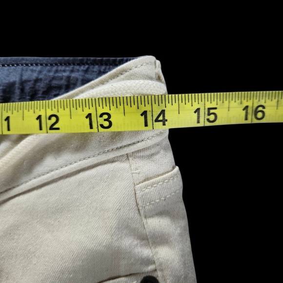 NWT Tommy Hilfiger Cream Casual Peekaboo Ankle Cuff Pants with Drawstring Sz 6 - Picture 9 of 12